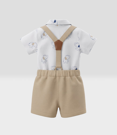 Conjunto recién nacido ocasión 0 meses / Blanco