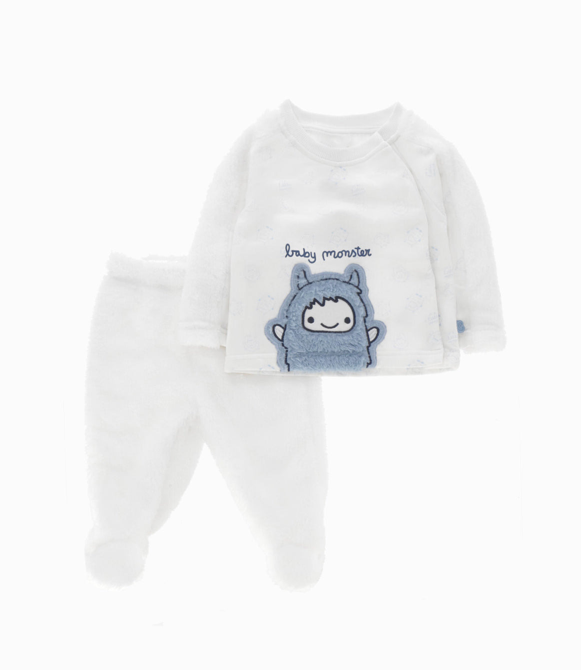 Conjunto Recién Nacido De Polerón Y Calzas 0 meses / Blanco