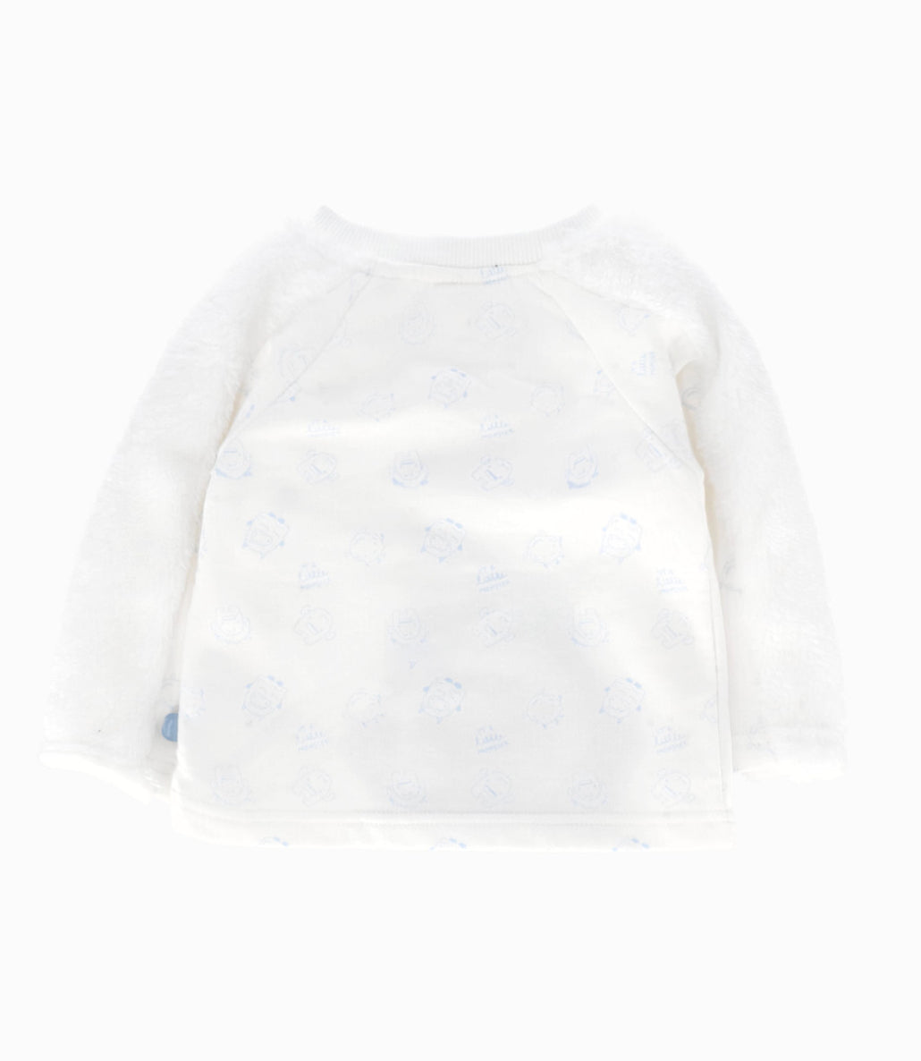 Conjunto Recién Nacido De Polerón Y Calzas 0 meses / Blanco