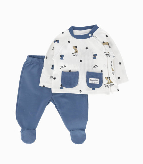 Conjunto recién nacido de perritos 0 meses / Blanco