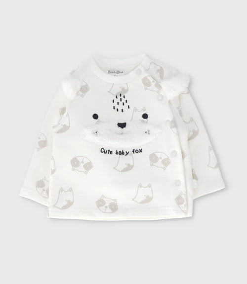 Conjunto recién nacido con diseño 0 meses / Blanco