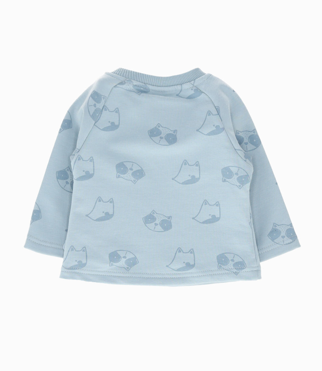 Conjunto recién nacido con diseño 0 meses / Celeste