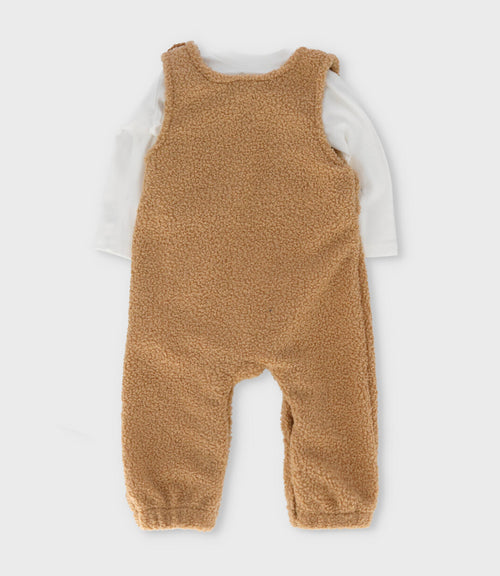 Conjunto recién nacido con body 0 meses / Beige