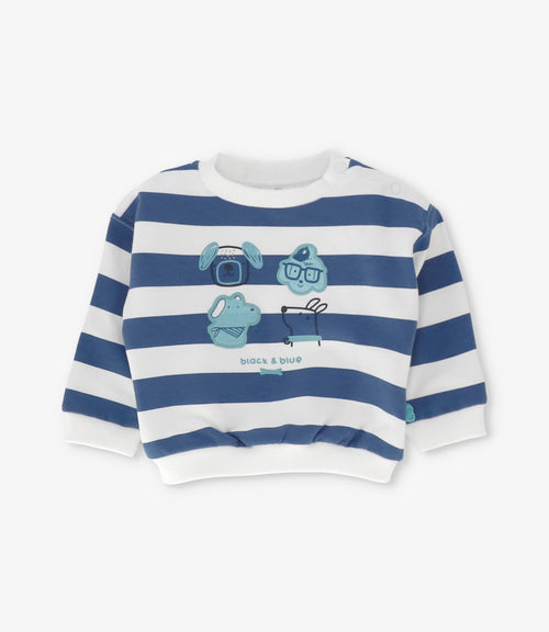 Conjunto recién nacido con rayas