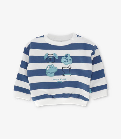 Conjunto recién nacido con rayas