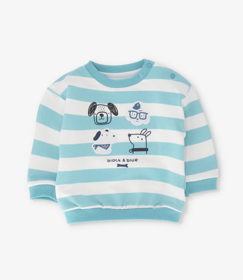 Conjunto recién nacido con rayas