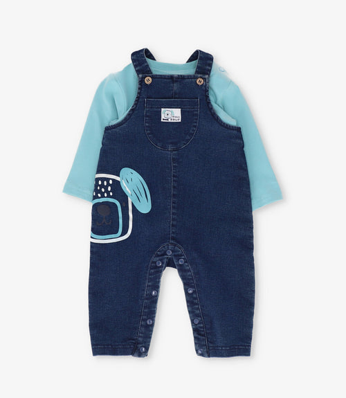 Conjunto recién nacido con jardinera