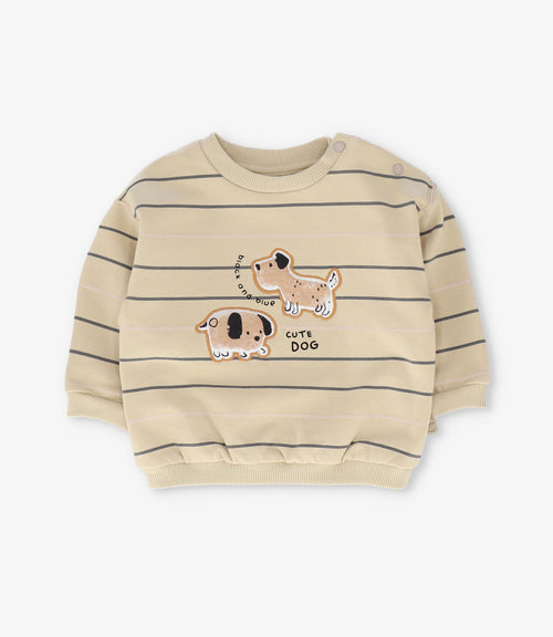 Conjunto recién nacido con perritos 0 meses / Beige