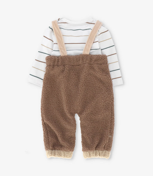 Conjunto recién nacido de polar 0 meses / Café