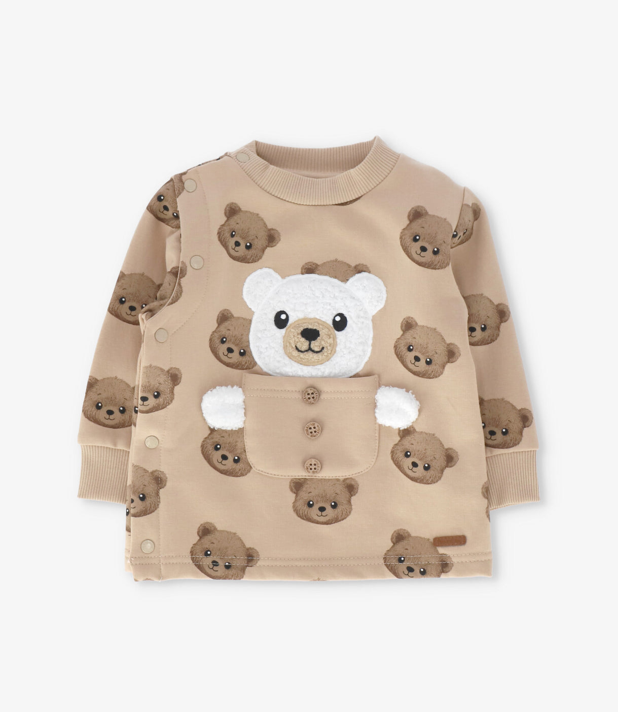 Conjunto recién nacido con ositos 0 meses / Beige