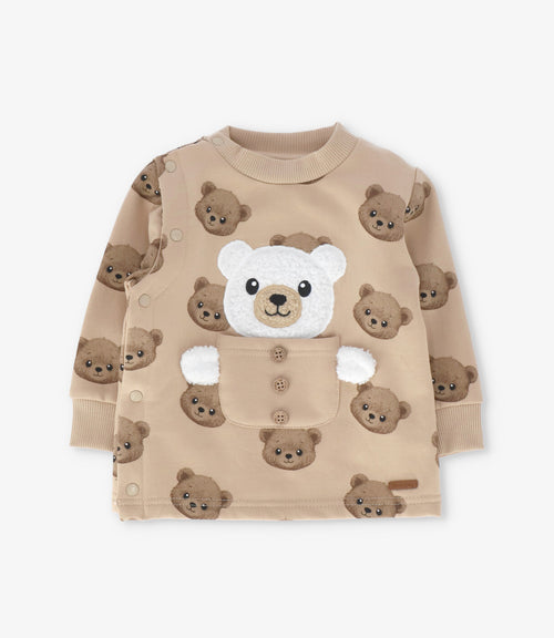 Conjunto recién nacido con ositos 0 meses / Beige