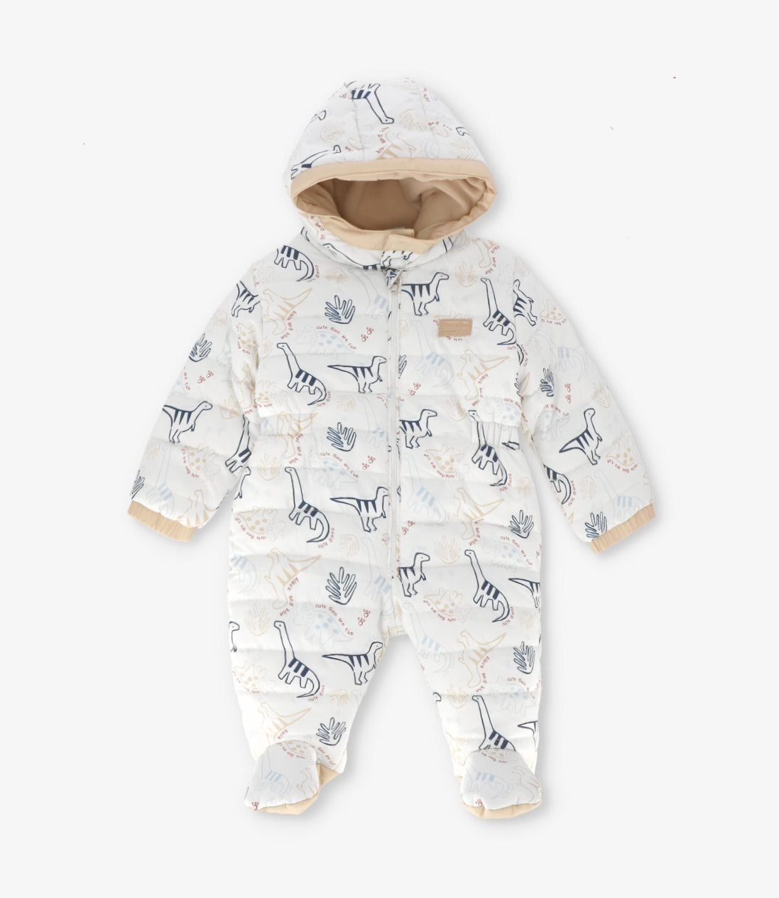 Saquito recién nacido parka 0 meses / Crudo