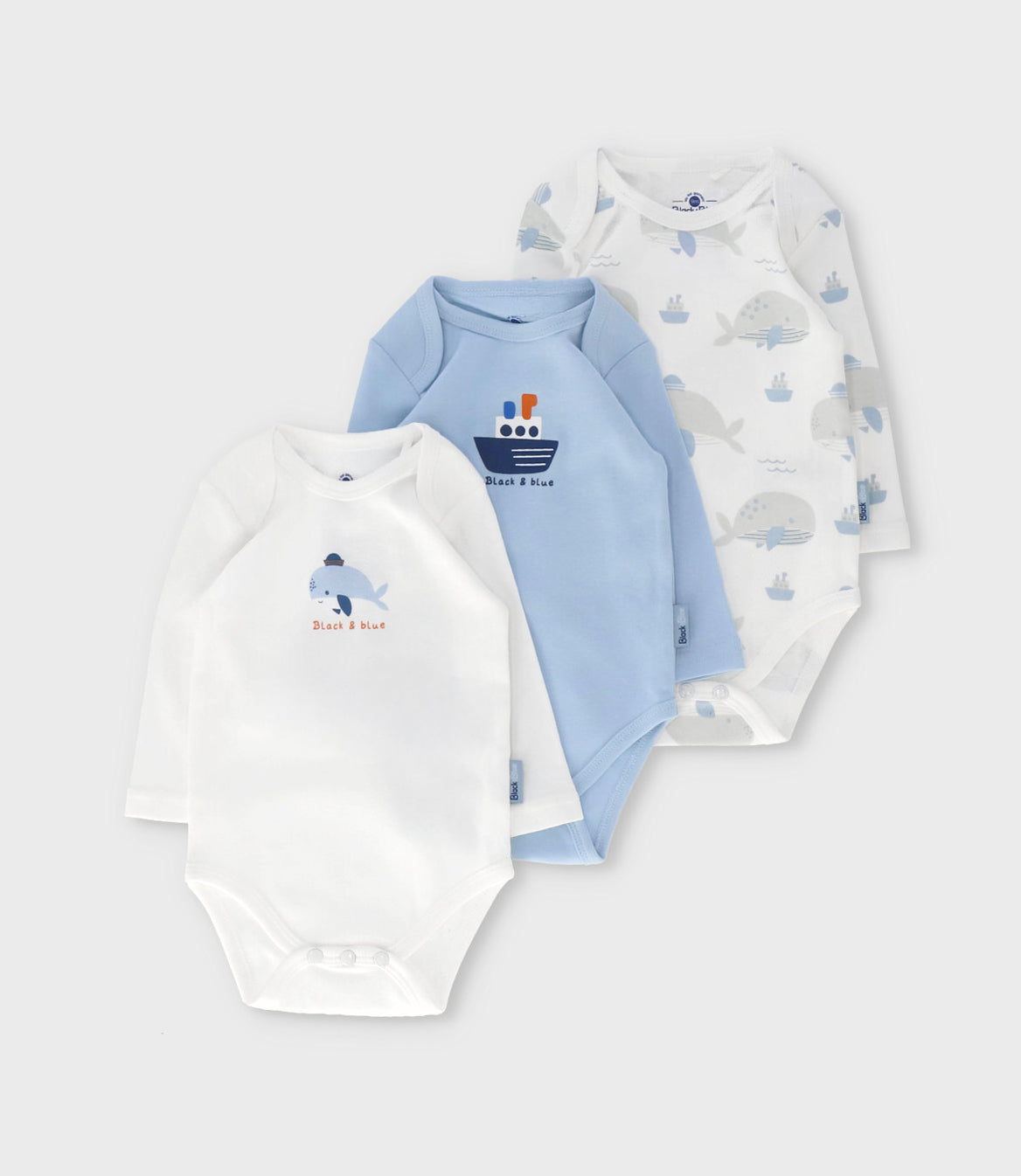 Pack body recién nacido 3 unidades 0 meses / Blanco