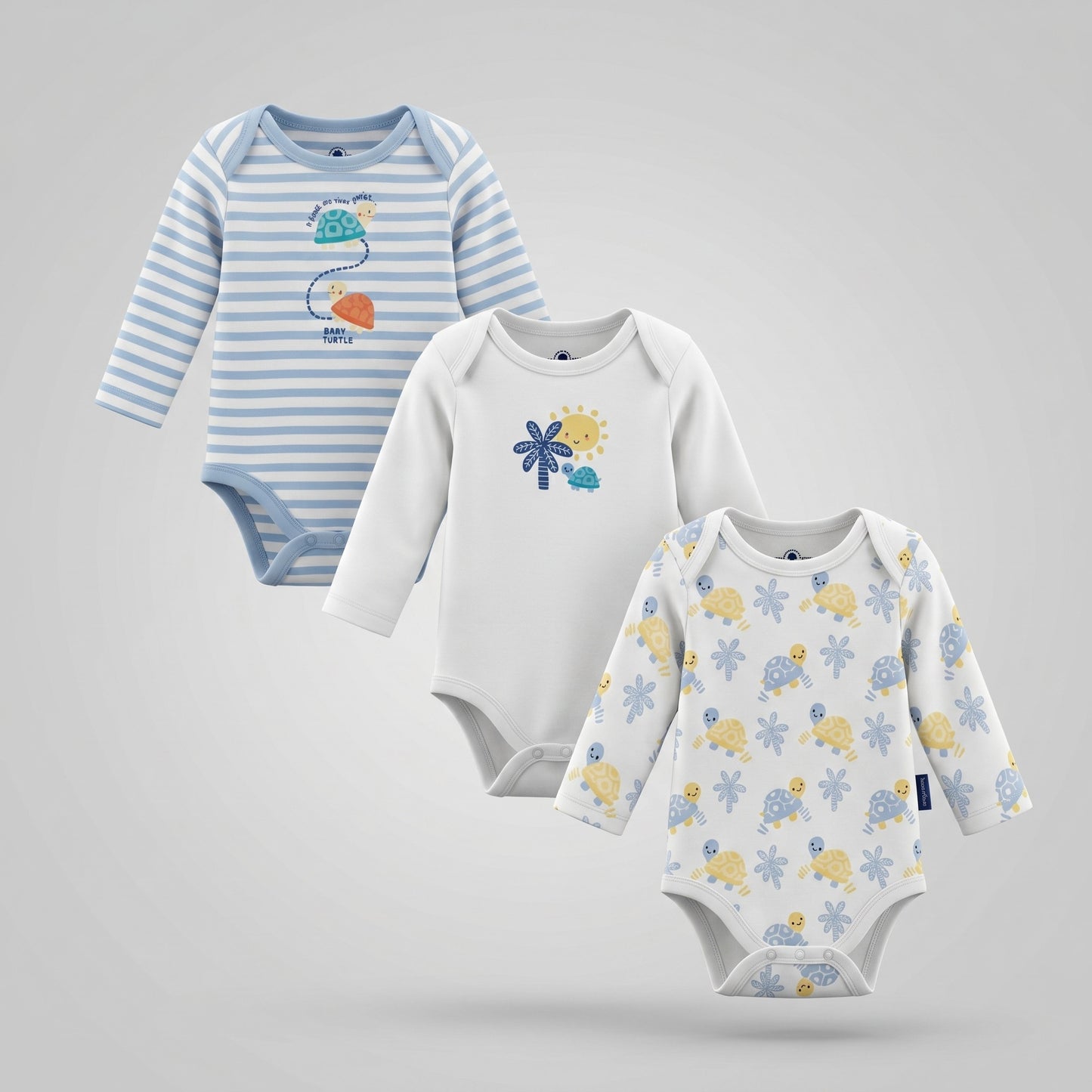 Pack body recién nacido 3 unidades 0 meses / Crudo