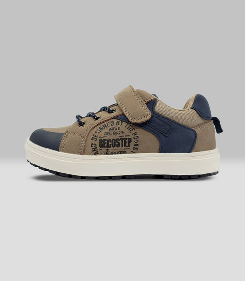 Zapato niño con velcro 27 / Café