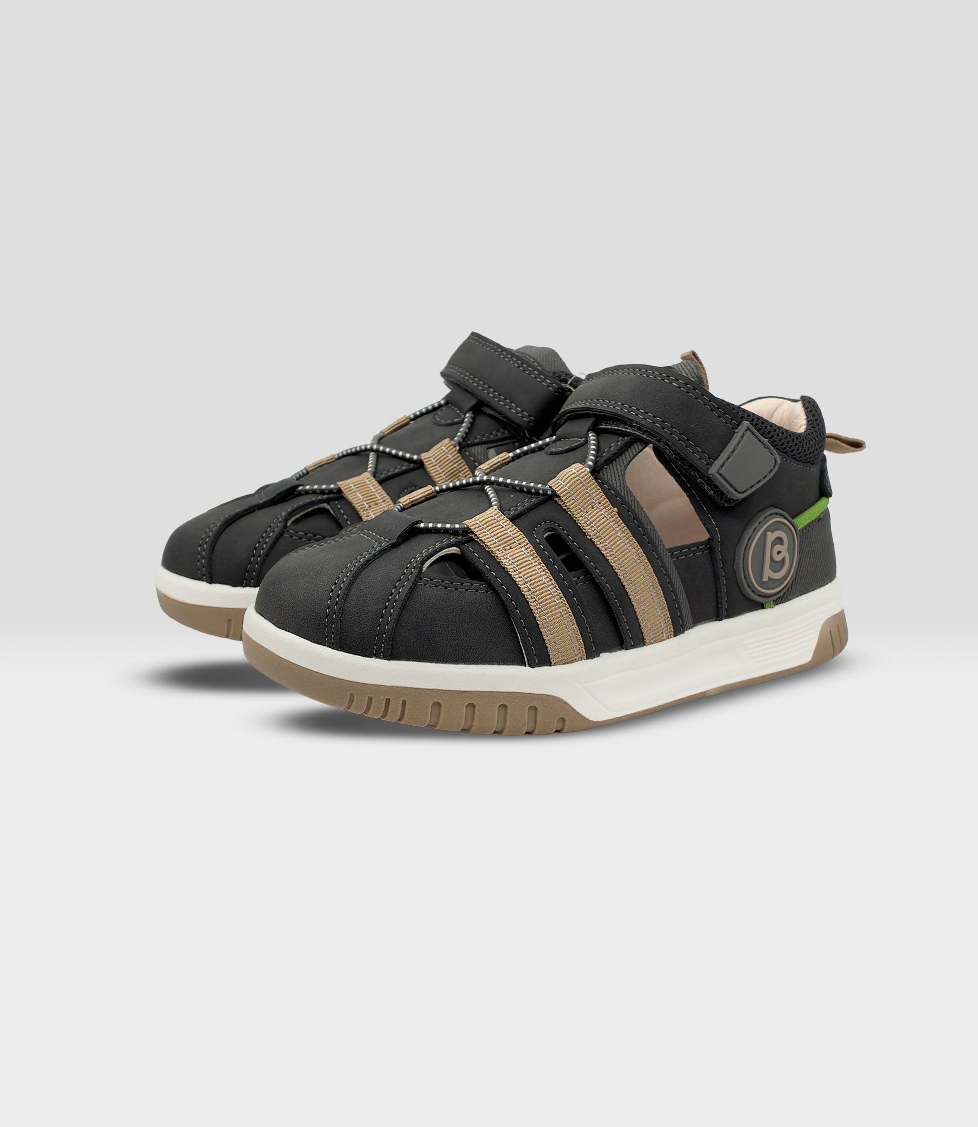 Sandalia niño con velcro 27 / Gris