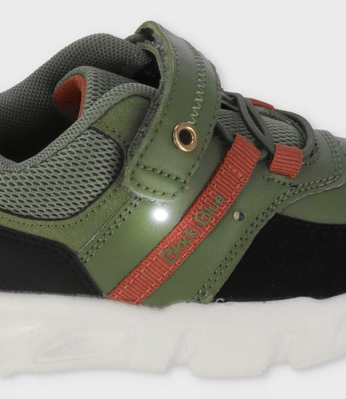 Zapatilla niño con luces 27 / VERDE