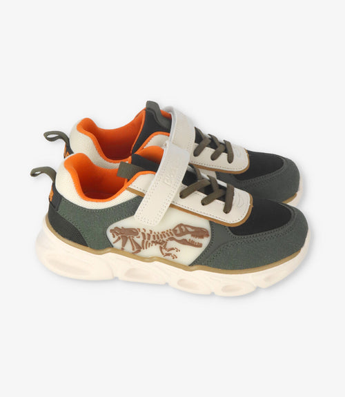 Zapatilla niño con luces 27 / Beige