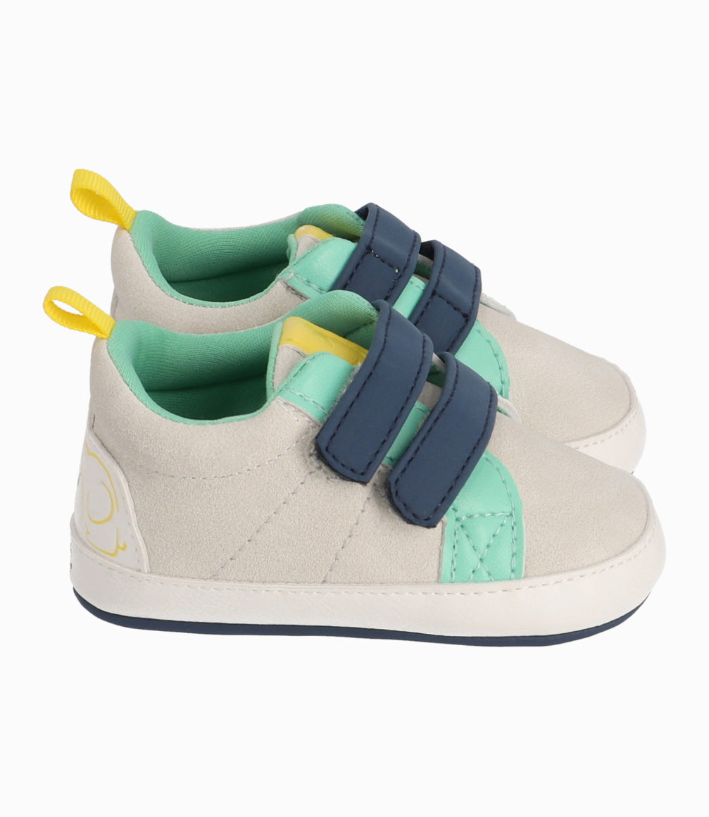 Zapato Recién Nacido Con Elefante 15 / Blanco