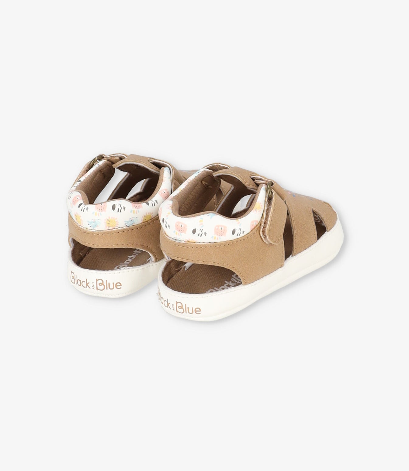 Sandalia recién nacido con cebraa 15 / Beige