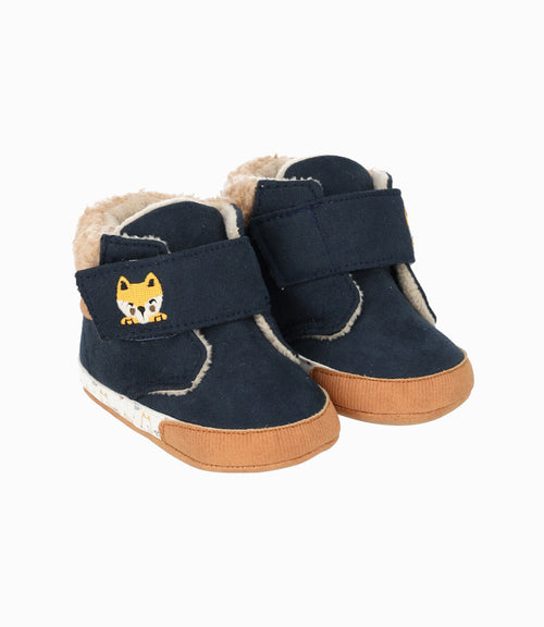 Bota recién nacido con zorrito 15 / Azul