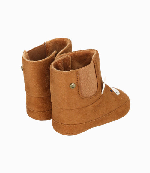 Bota recién nacido con zorrito 15 / Café