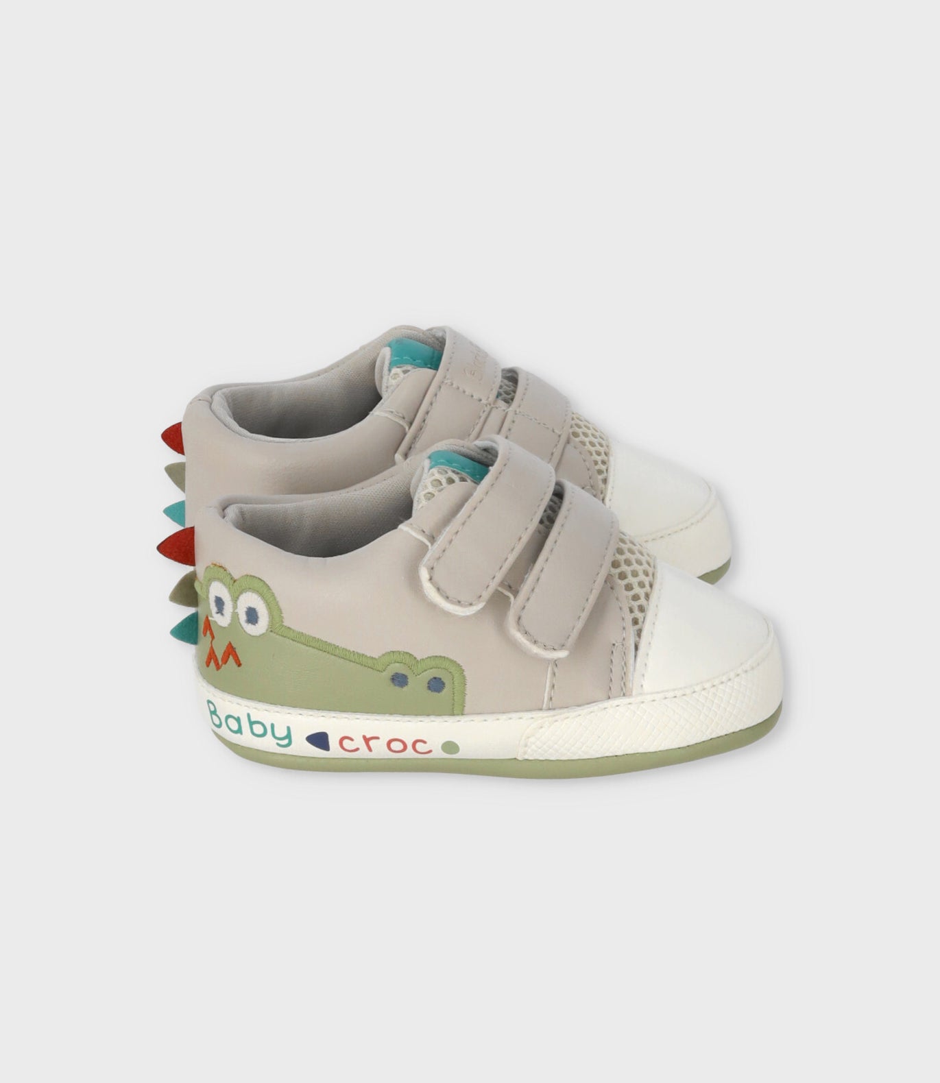 Zapatilla recién nacido baby croc 15 / GRIS