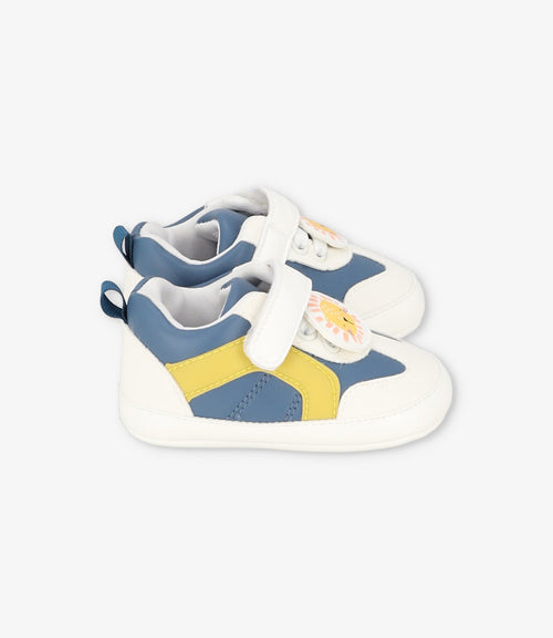 Zapatilla recién nacido con león 15 / Azul