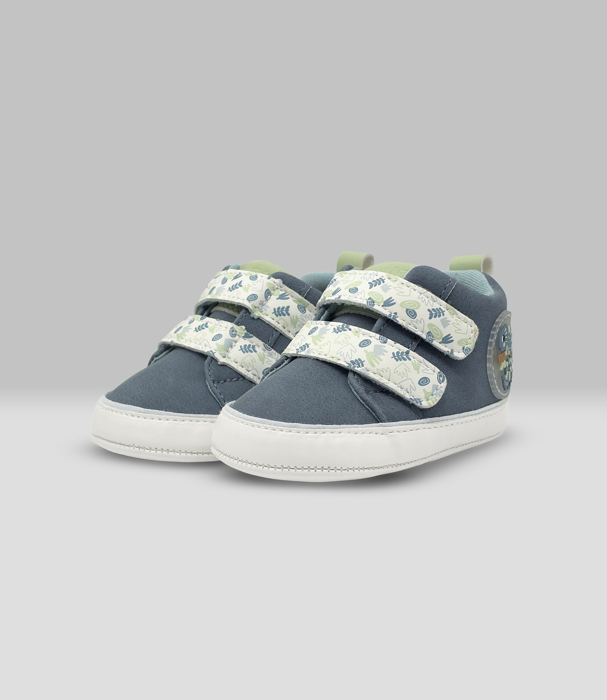 Zapatilla recién nacido con camaleón 15 / Azul Marino