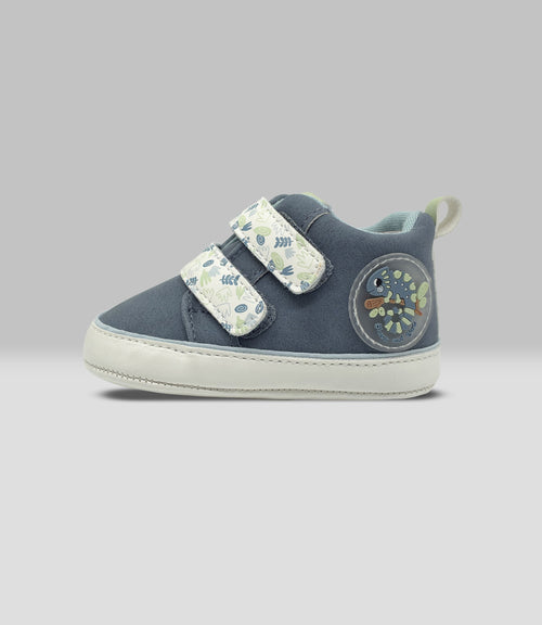 Zapatilla recién nacido con camaleón 15 / Azul Marino