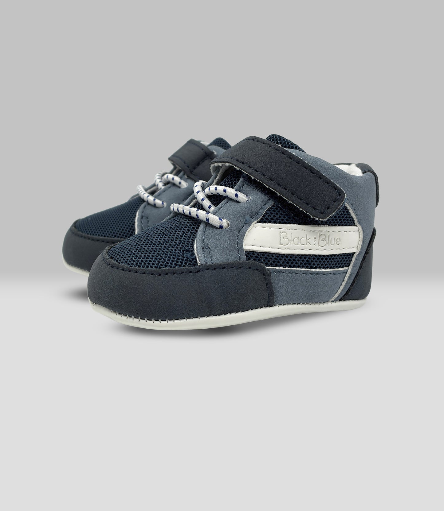 Zapatilla recién nacido con velcro 15 / Azul