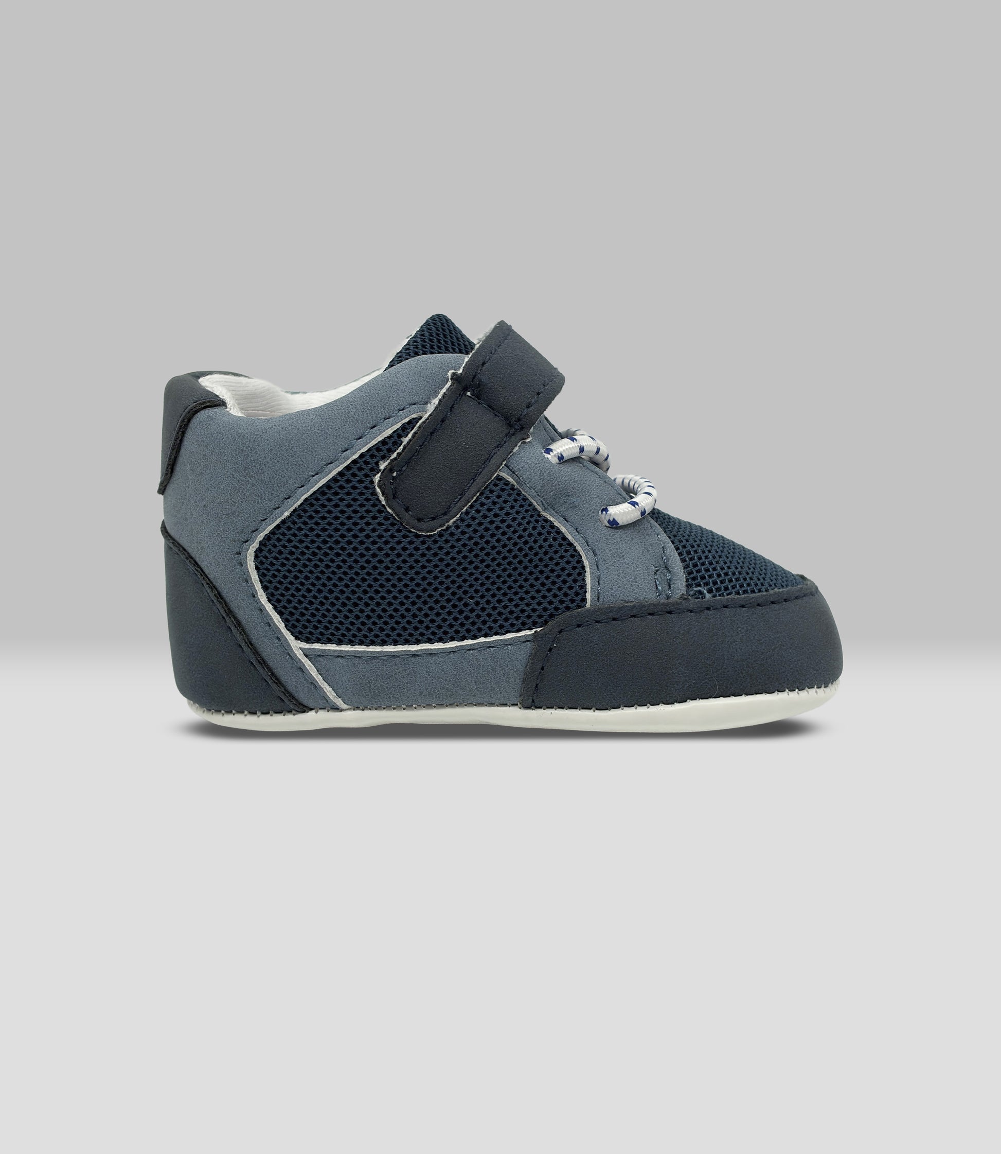 Zapatilla recién nacido con velcro 15 / Azul