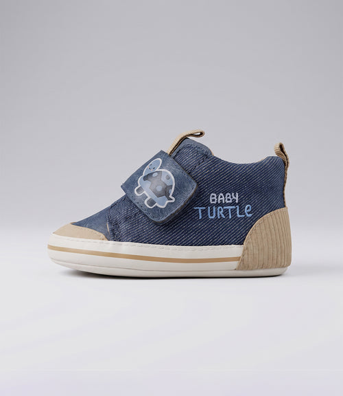 Zapatilla recién nacido baby turtle 15 / Azul