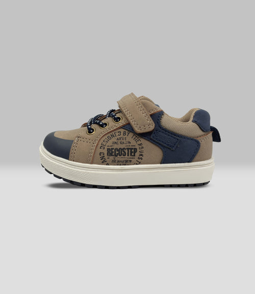 Zapato bebé con velcro 19 / Café