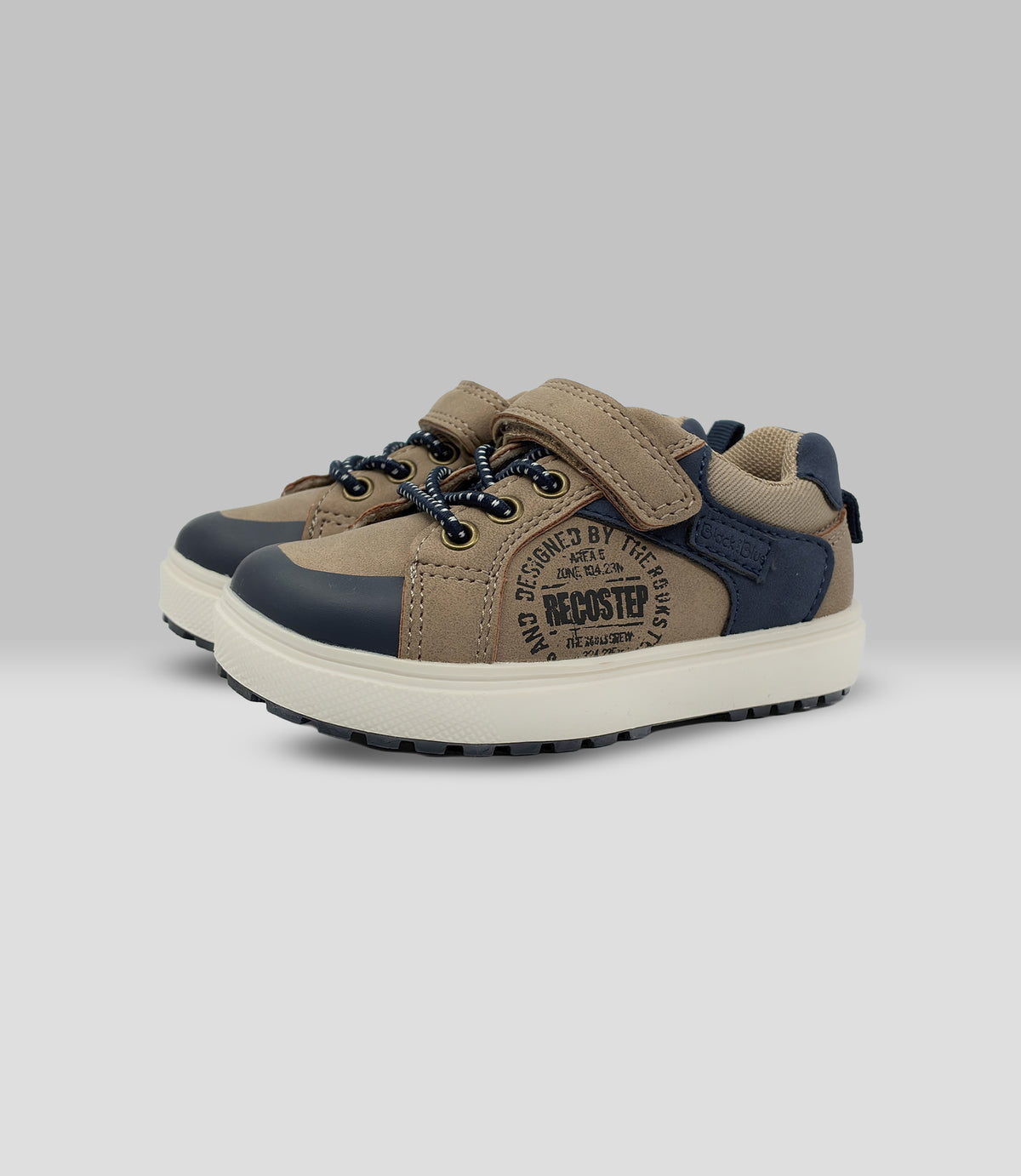 Zapato bebé con velcro 19 / Café