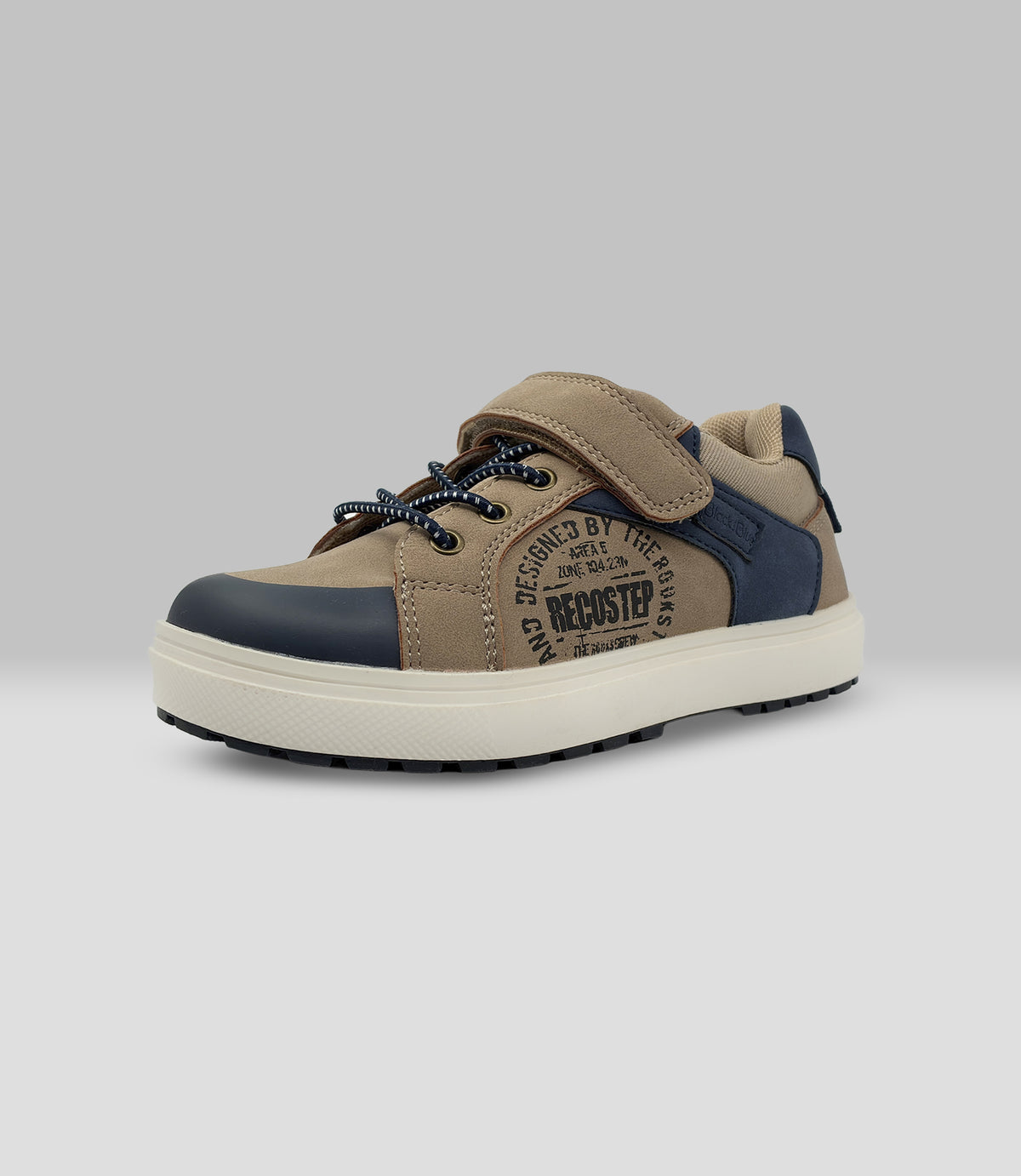 Zapato bebé con velcro 19 / Café