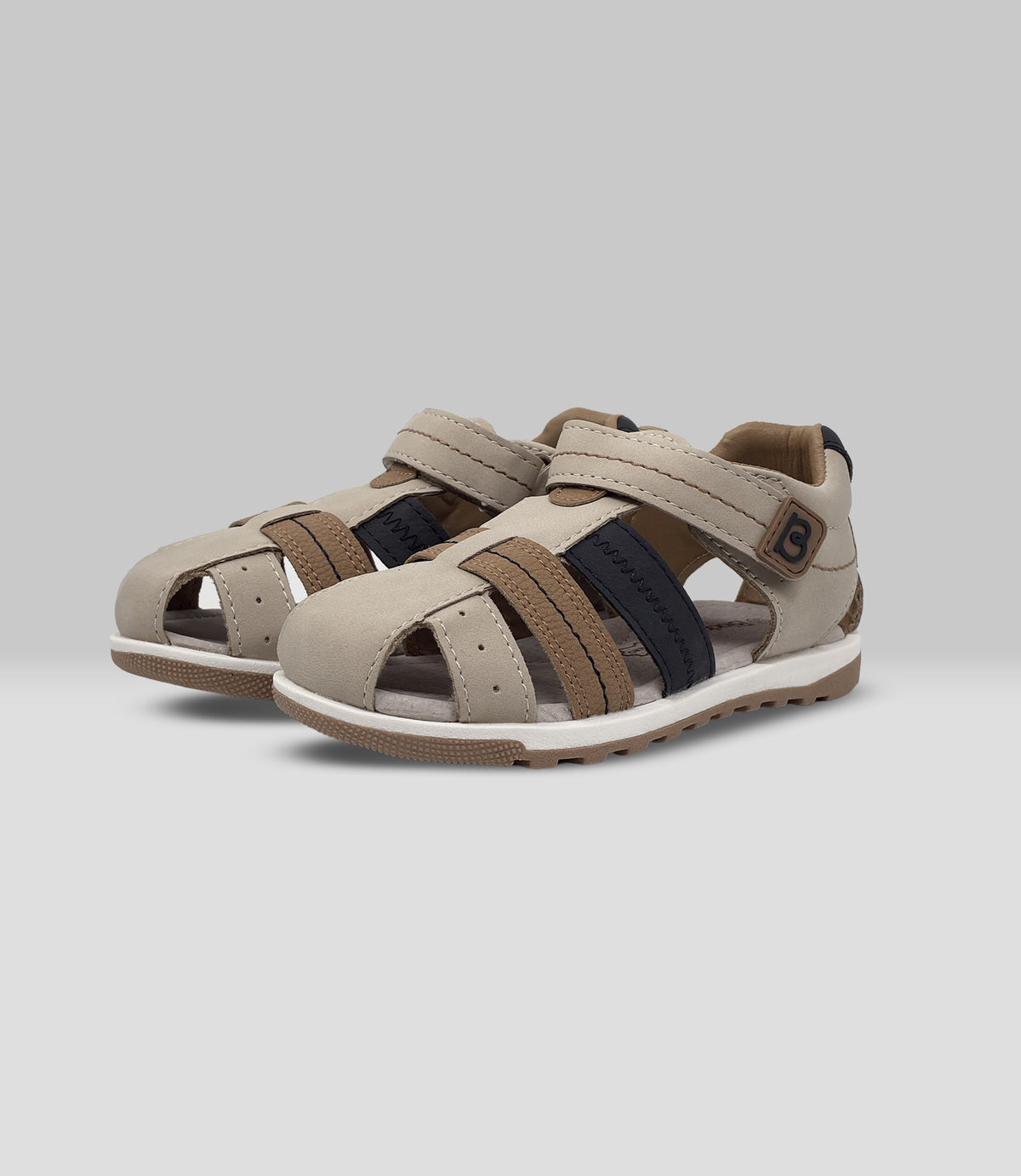 Sandalia bebé niño con velcro 19 / Beige