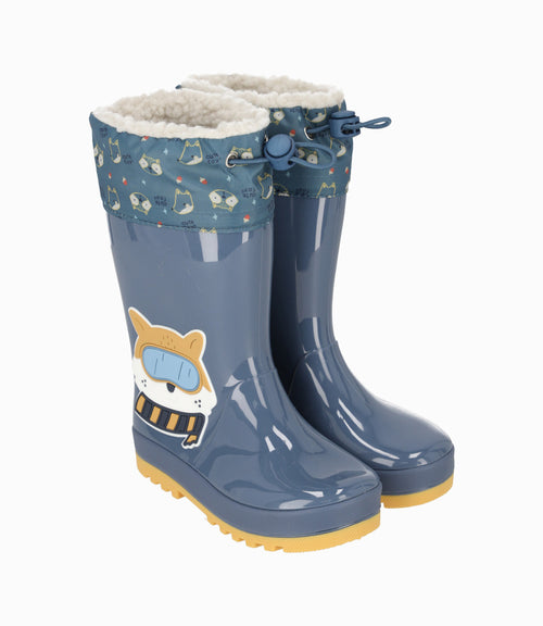 Bota bebé niño para lluvia 19 / Azul