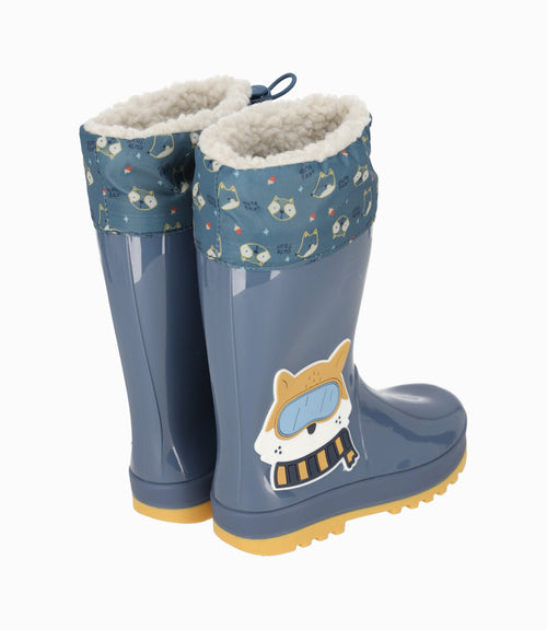 Bota bebé niño para lluvia 19 / Azul