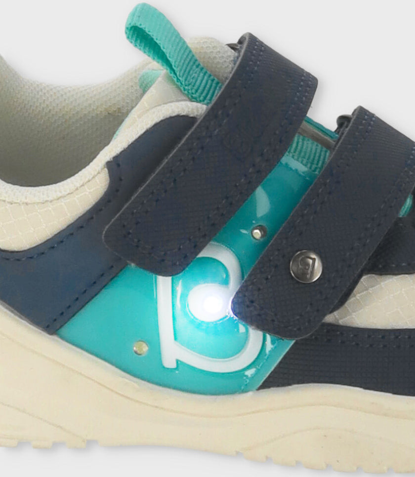 Zapatilla bebé niño con luces 19 / AZUL