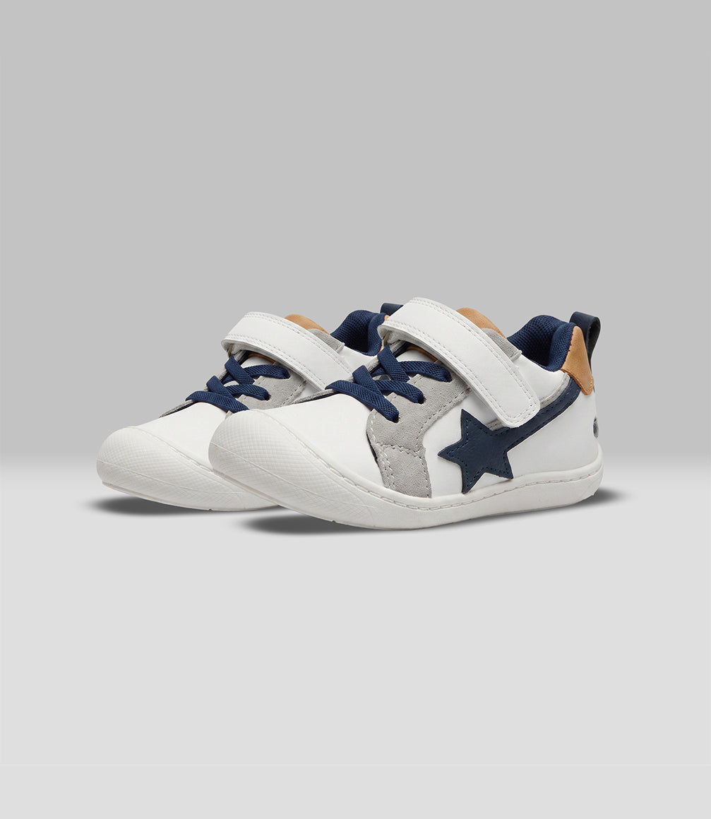 Zapatilla bebé ergonómica 19 / Blanco