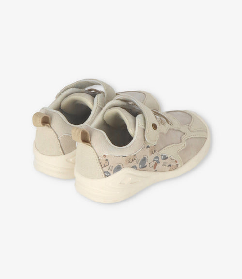 Zapatilla bebé niño con perritos 18 / Beige