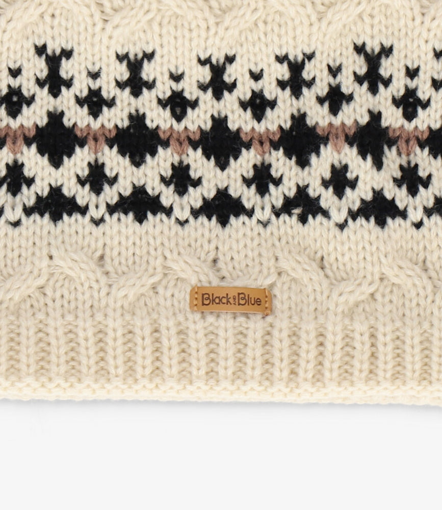 Cuello niño tejido Talla única / Beige