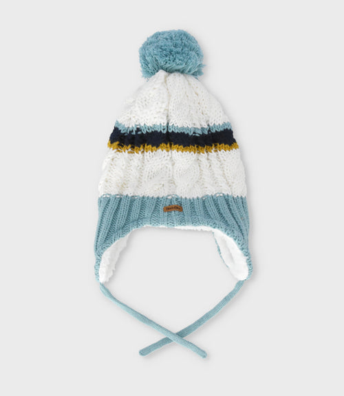 Gorro niño tejido 12-18 meses / Blanco
