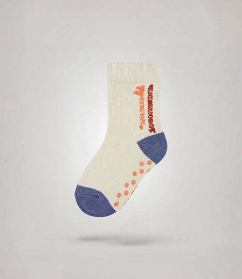 Calcetín niño con diseño 0-1 años / Crudo