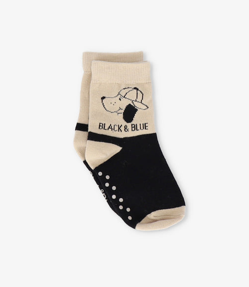 Calcetín niño con perrito 0-1 años / Beige