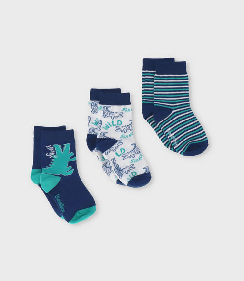 Pack calcetín niño 3 pares 0-1 años / Azul Marino