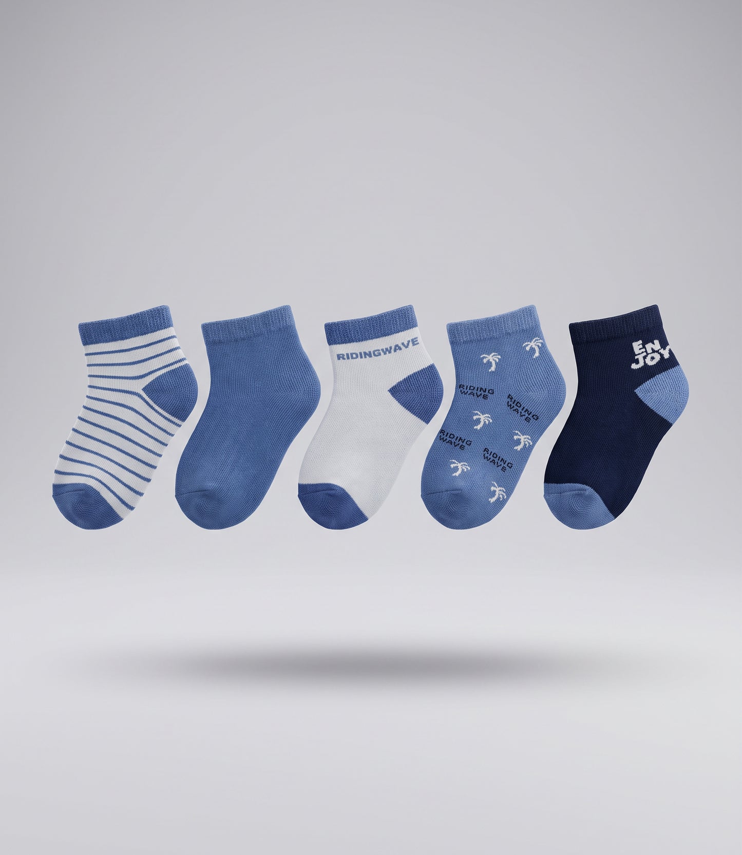 Pack calcetín niño 5 pares 0-1 años / Azul