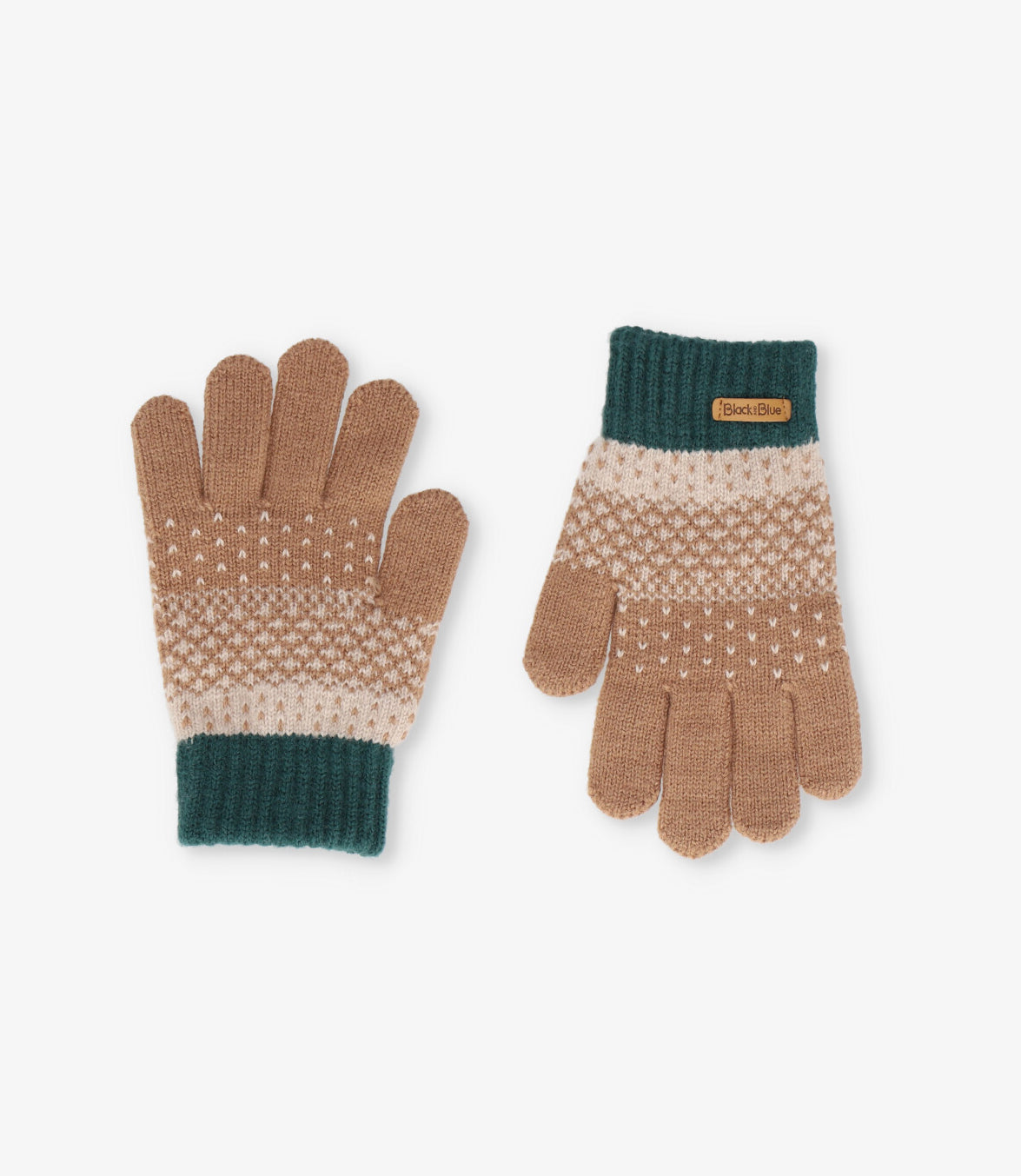 Guantes niño tejidos Talla única / Azul