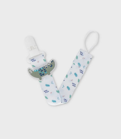 Porta chupete recién nacido de cocodrilo